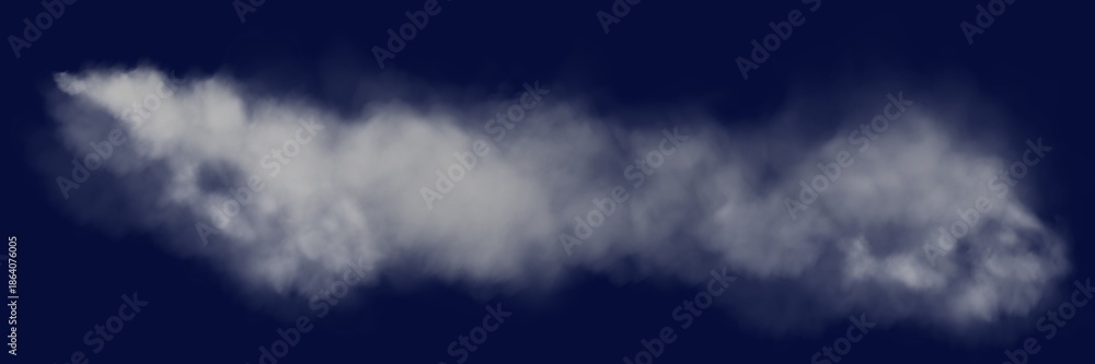 Fototapeta premium Fog., clouds, smoke on black background