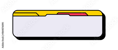 Futuristic Lower Third Graphic Design. Modern Lower Third Interface Banner. SciFi Style Lower Third Layout.