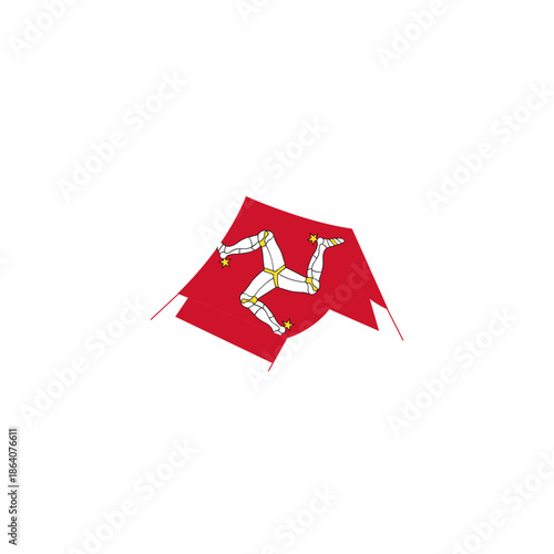 Isle Of Man Flag Hiking Tant In Icon