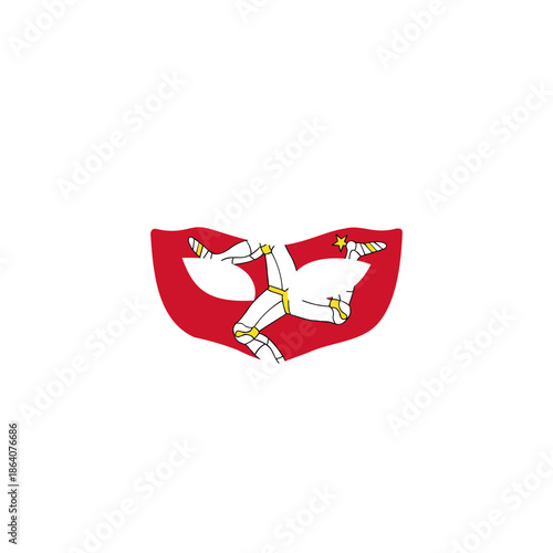 Isle Of Man Flag Mask Privacy In Icon