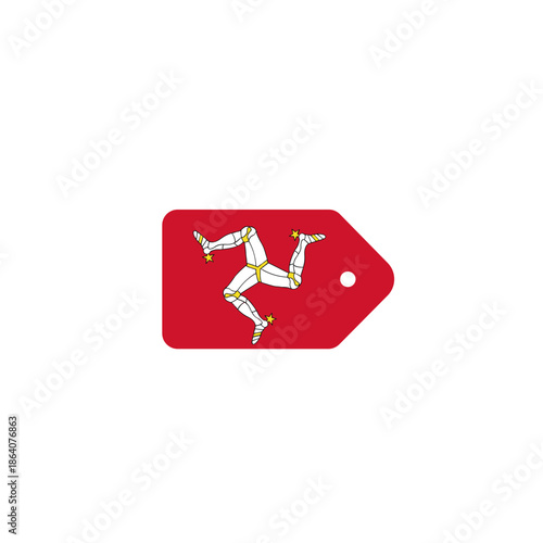 Isle Of Man Flag Tag Window In Icon