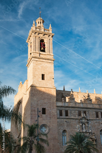 Wallpaper Mural Bell tower of the Royal Parish Church of Los Santos Juanes in Valencia, also known as the Church of San Juan del Mercado, in Valencia, Spain. Torontodigital.ca