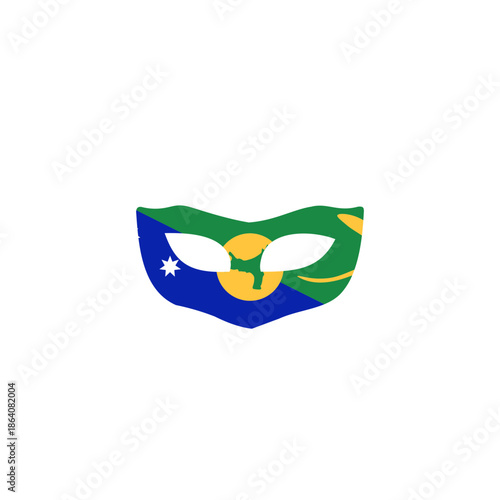 Christmas Island Flag Mask Privacy In Icon