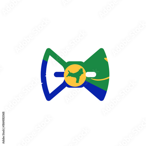 Christmas Island Flag Necktie In Icon