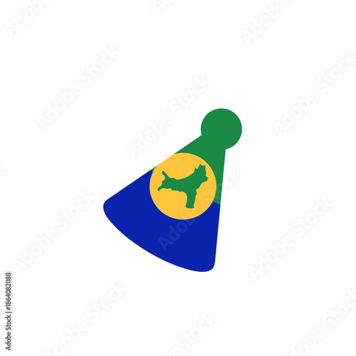 Christmas Island Flag Party Cap In Icon