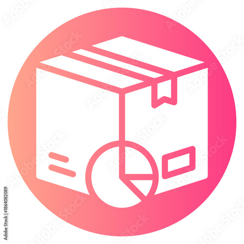 pie chart gradient icon