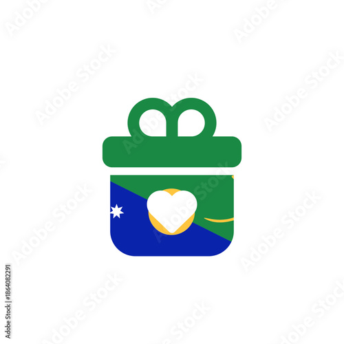 Christmas Island Flag Wedding Gift In Icon