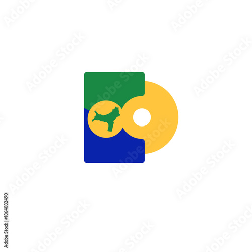 Christmas Island Flag Dvd Disk In Icon