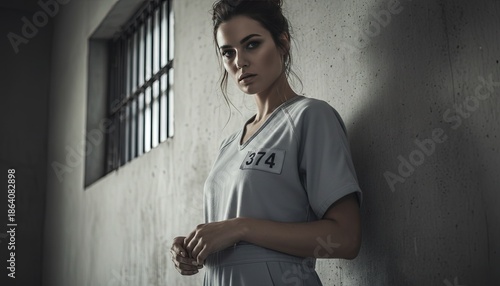 prisoner - prison inmate in jail - incarcerated convicted felon