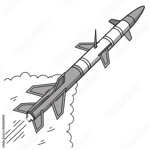 Anti drone interceptor missile launch captured mid flight