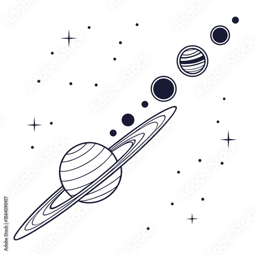 Minimal planetary alignment with line balance planets