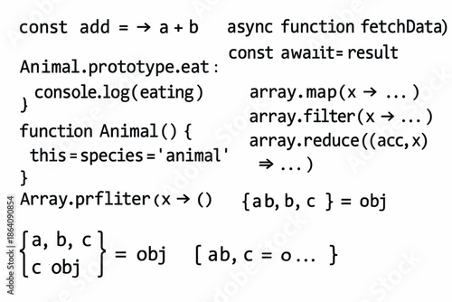 A collection of examples of modern JavaScript (ES6+) code — a typical cheat sheet for developers. It demonstrates the key features of the language in the form of short snippets.