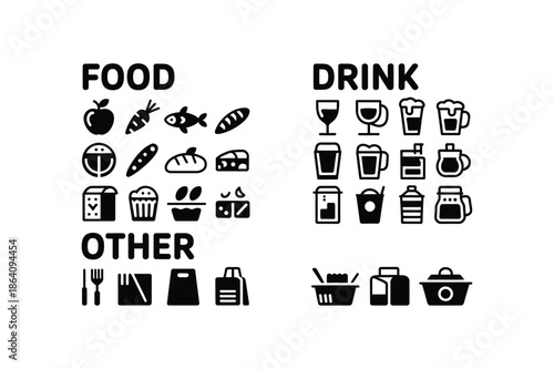 Food and drink icons classification