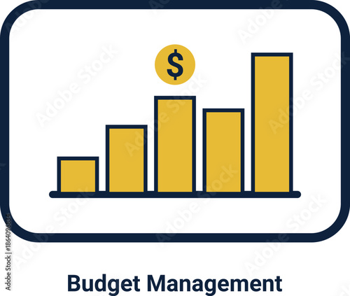 Gantt Chart Icon, Project Timeline Planning Icon