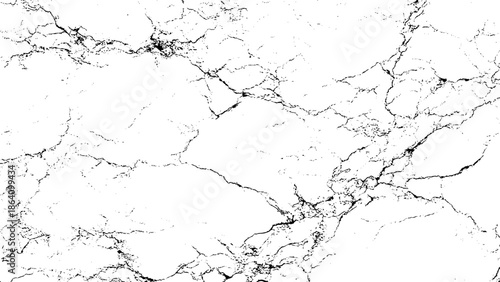 cracked white marble stone texture with black veins