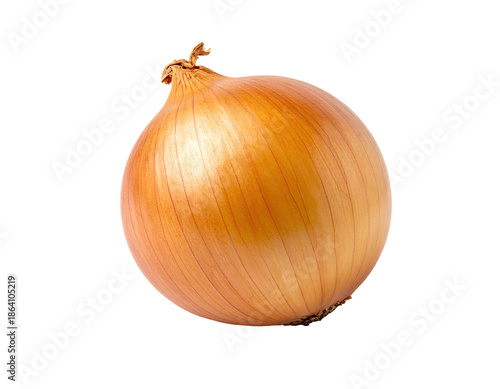 Wallpaper Mural Close-up of a perfectly formed, golden-skinned onion against a stark black background Torontodigital.ca