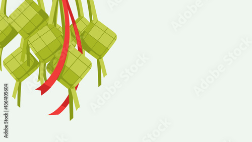 Traditional Ketupat Decorations for Eid al-Fitr Celebrations.