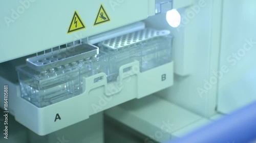 Laboratory. Spectrometer apparatus for material research. Laboratory apparatus for research. Human science. Material for laboratory research. Medicine