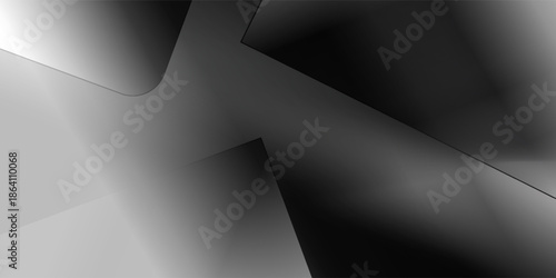 abstract black and grey neon background with lights and shadows