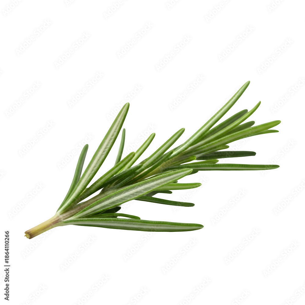 Fototapeta premium A sprig of rosemary isolated on transparent background