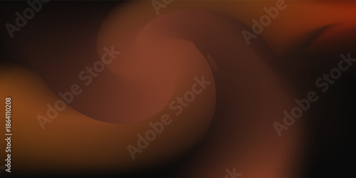 abstract mesh gradation orange color background template with fluid style vector graphic
