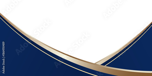 Blue Gold Wave Abstract Shape Border and Corner Frame Vector Eps 10 Decorative Elements Corners, Borders, and Frames.