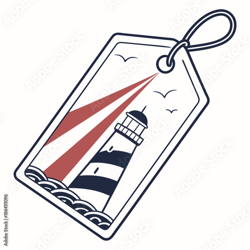 Dual Layer Tag Icon with Shadow Depth Illusion for Modern Price Labels and Brand Tags, 3D Style E-commerce Graphic Vector