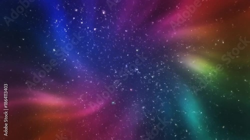 Wallpaper Mural Cosmic explosion of vibrant light and color Torontodigital.ca