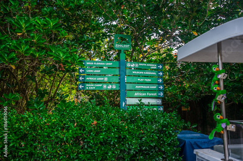 Follow the signs, adventure awaits, Jacksonville Zoo, Jacksonville, Florida, United States of America
