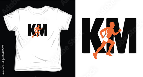 km  graphic victor art t-shirt design print template
