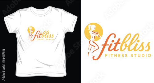 fitness  graphic victor art t-shirt design print template