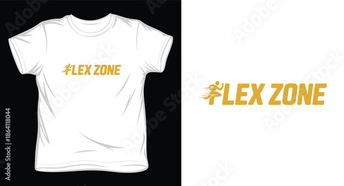 flex zone  graphic victor art t-shirt design print template