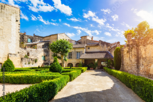 Fotografie View of beautiful town of Uzes, Gard department, France