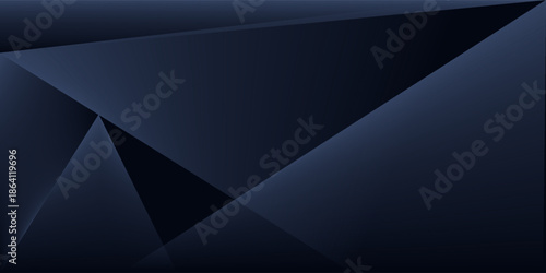 Modern black dark blue white abstract background. Minimal. Color gradient. Web banner. Geometric shape. 3d effect. Lines stripes triangles. Design. Futuristic. Metal metallic effect. Luxury. Premium.