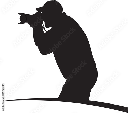 Photographer with Camera Silhouette Vector Art

Professional Photographer Black Silhouette Illustration

Creative Photography Silhouette Design