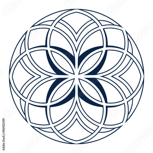 Elite Offer Symbol with Symmetrical Geometric Shapes for Premium Discounts and High-End Retail Promotions