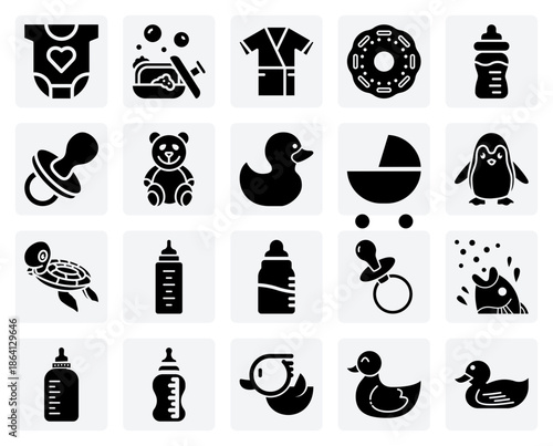 Essential Baby Gear And Accessories – Strollers, Pacifiers, Feeding Bottles, And Bathrobes For E-Commerce And Retail Marketing.