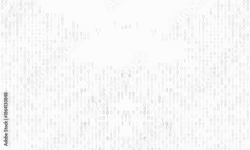 Vector streaming binary code background. Data and technology, decryption and encryption, computer background numbers 1,0. Coding or Hacker concept.  Vector illustration
