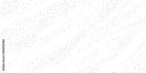 Binary code black and white background with two binary digits, 0 and 1 isolated on a white background. Halftone vector illustration.