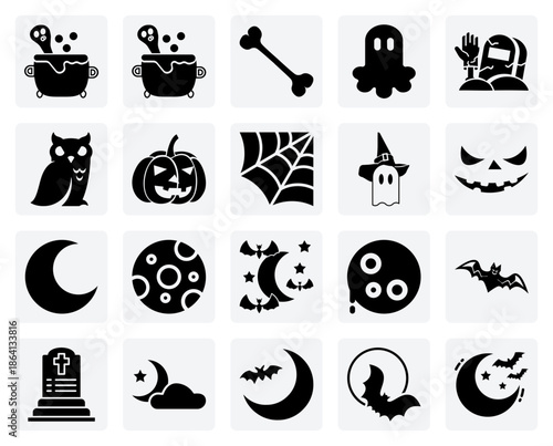 Classic Halloween Horror – Vampire Castles, Spider Webs, Tombstones, And Ghosts For Spooky Seasonal Marketing