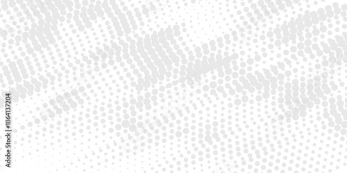 Dot white gray wave light technology texture background.Monochrome grunge background of spots halftone. Straight dotted spots using halftone circle dot raster texture.Vector blot half tone collection
