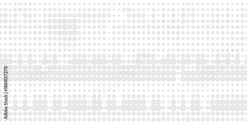 Dot white gray wave light technology texture background.Monochrome grunge background of spots halftone. Straight dotted spots using halftone circle dot raster texture.Vector blot half tone collection
