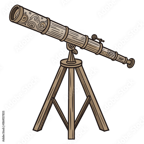 telescope on tripod