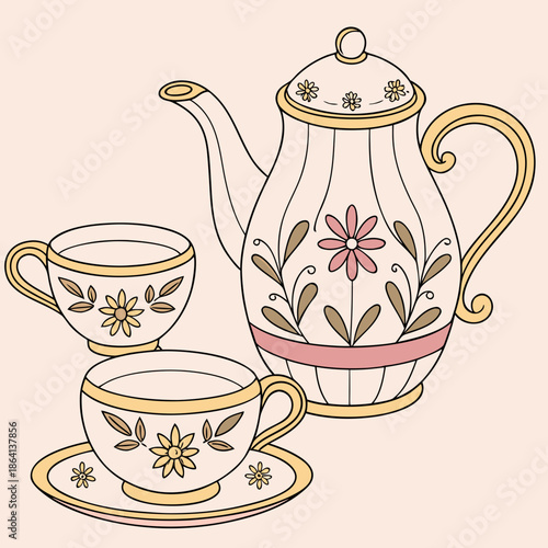 teapot and teacup