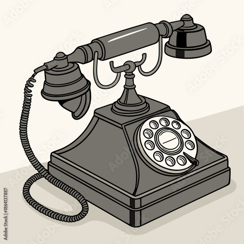 old fashioned phone