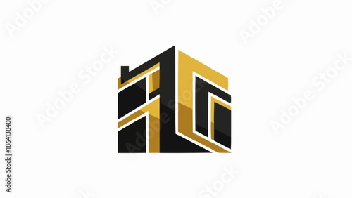 Modern Abstract Building Logo Design.