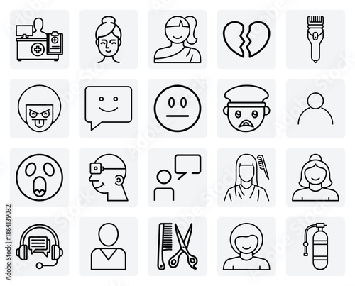 The Concept Of Personal Hairstyle And Identity – Different Looks For Men And Women, Including Bald And Bob Cuts