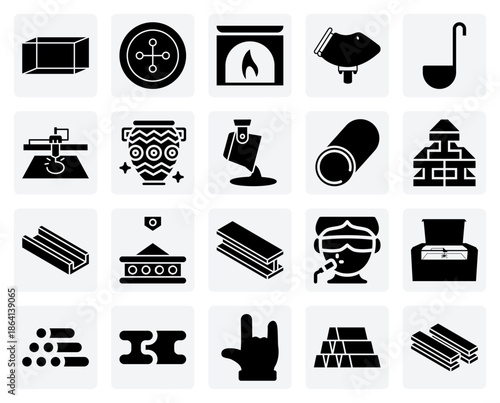 Steel Mill And Metal Foundry Operations – Processing Ore, Molding Metal, And Creating Steel Products For Manufacturing Themes