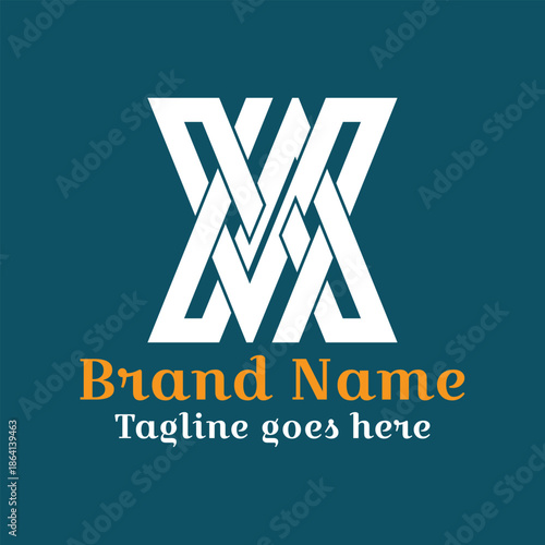 X logo. Vector file. CMYK color mode. Easy to download.