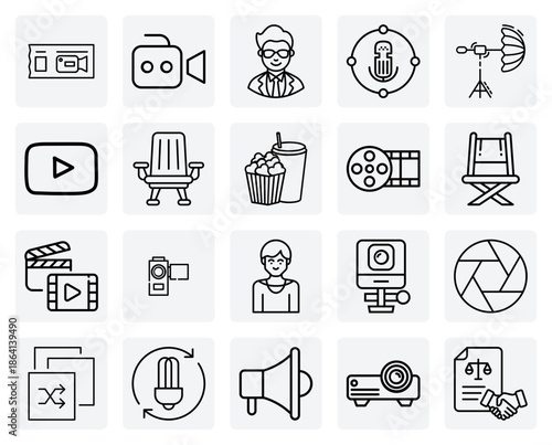 Elements Of Film And Cinema Production – Actors, Equipment, And Post-Production Tools For The Movie Industry.